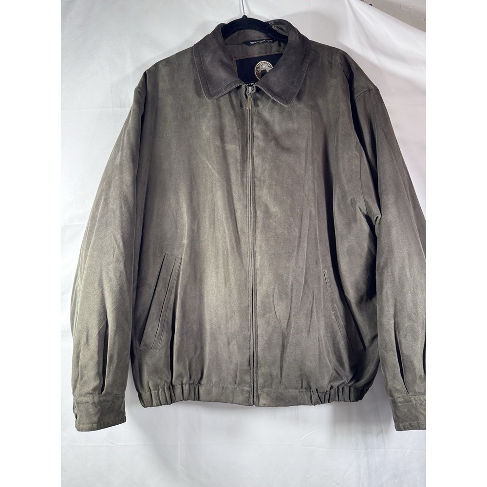 Weatherproof Garment Company Men's Jacket Dark Green Sueded Size L